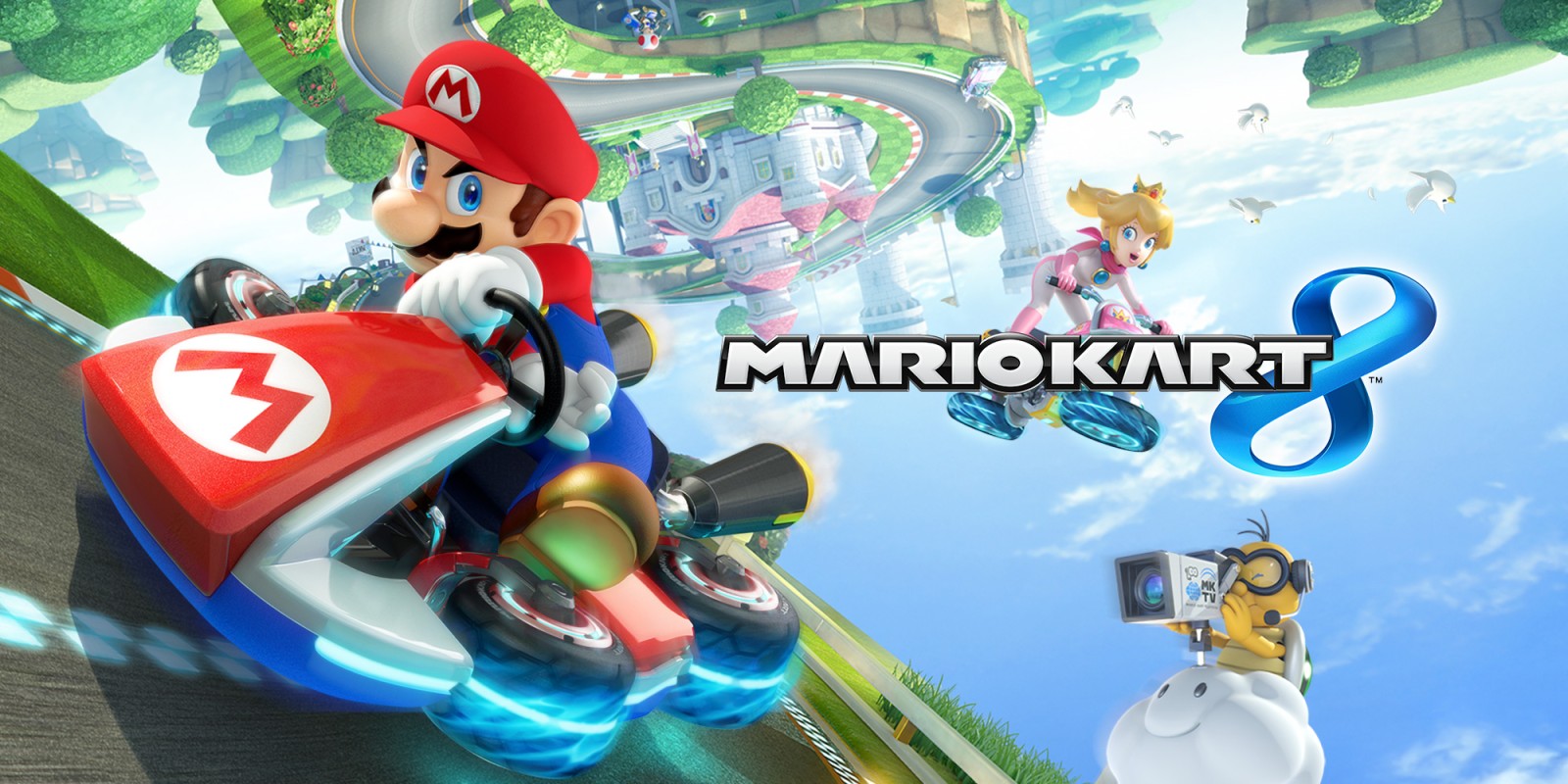 Mario Kart–themed toy racetrack